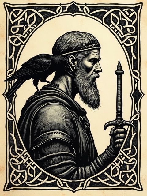 Celtic Woodcut style